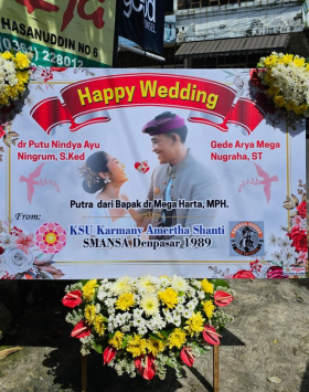 MODEL PAPAN BANNER WEDDING