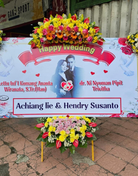 MODEL PAPAN BANNER WEDDING